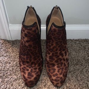 Leopard booties